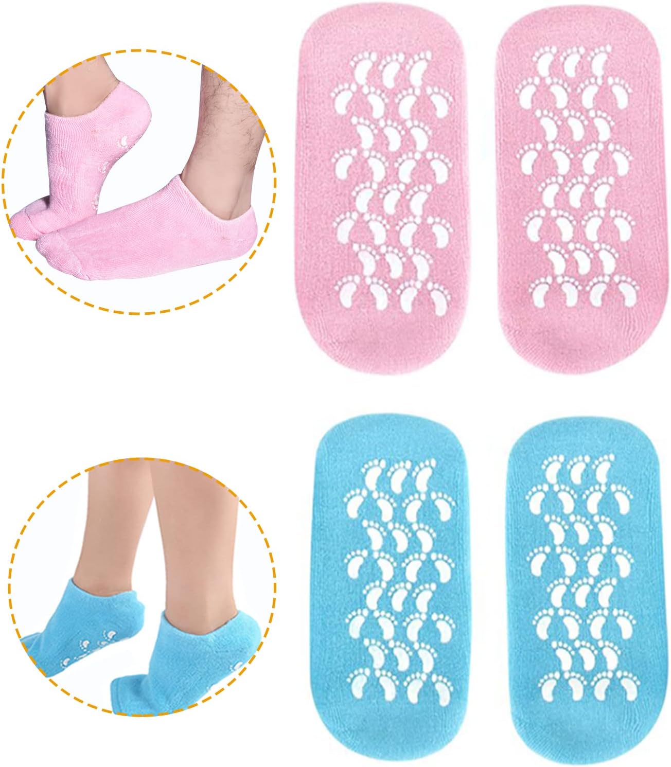 Spa Gel Socks Gloves (قفازات سبا جل الجوارب)