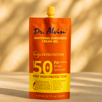 Whitening Sunscreen Cream (دكتور ألفين - كريم جل واقي من الشمس للتبييض بعامل حماية من الشمس 50+ (أصلي))